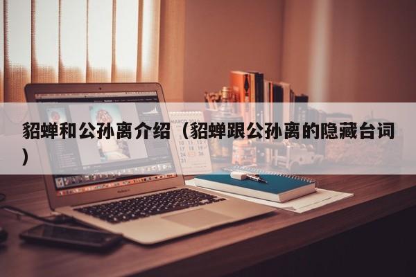 貂蝉和公孙离介绍（貂蝉跟公孙离的隐藏台词）