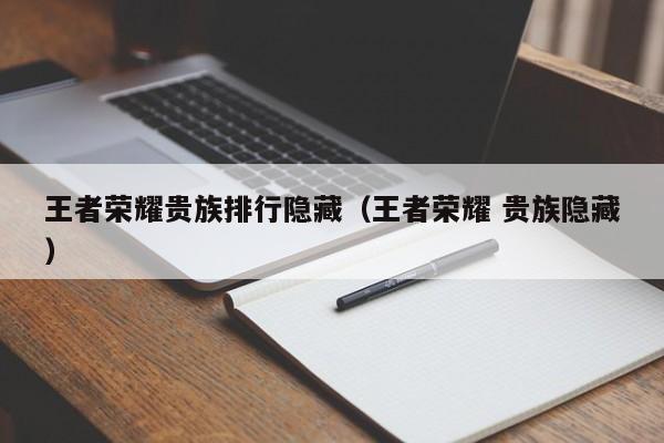王者荣耀贵族排行隐藏（王者荣耀 贵族隐藏）